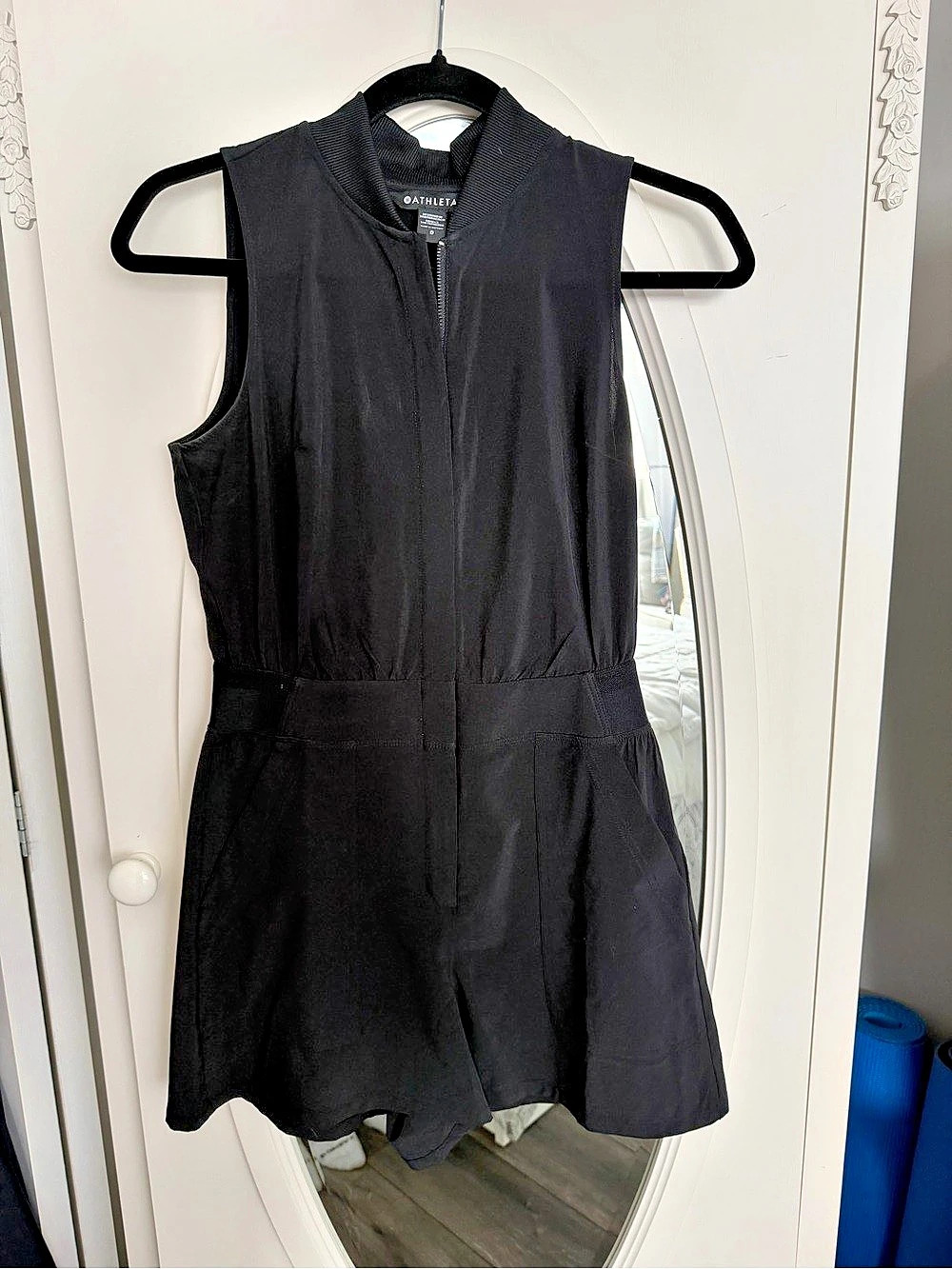 Athleta Sleeveless Brooklyn Romper Black Size 0